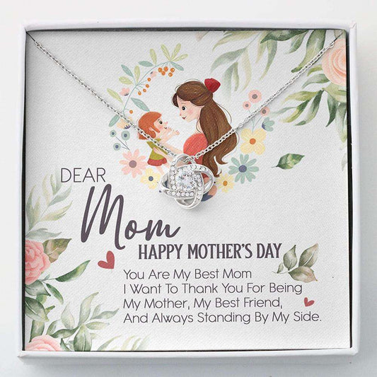 Mom Necklace, Mother’S Day Necklace “ Thank You For Best Mom Necklace Gift Mom Necklace Gifts for Mother (Mom) Rakva