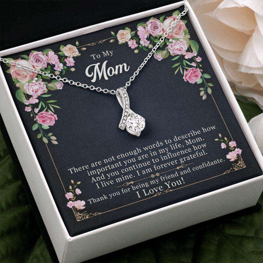 Mom Necklace, Mother’S Day Necklace To My Mom From Son/Daughter, Thank You Mom Gift, Mom Jewelry Gifts For Daughter Rakva