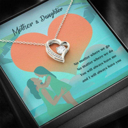 Mom Necklace, Mother’S Day Necklace, You Will Always Have Me Neckalce, Mom Gift, Forever Love Necklace Gifts for Mother (Mom) Rakva