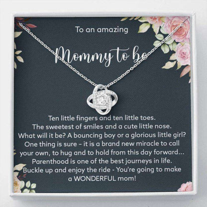 Mom Necklace, Mothers Day Necklace A Wonderful Mom “ Love Knot Necklace Gifts for Mother (Mom) Rakva