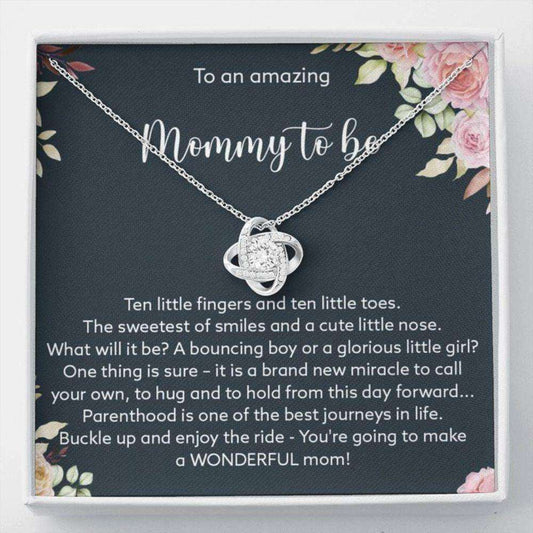 Mom Necklace, Mothers Day Necklace A Wonderful Mom “ Love Knot Necklace Gifts for Mother (Mom) Rakva