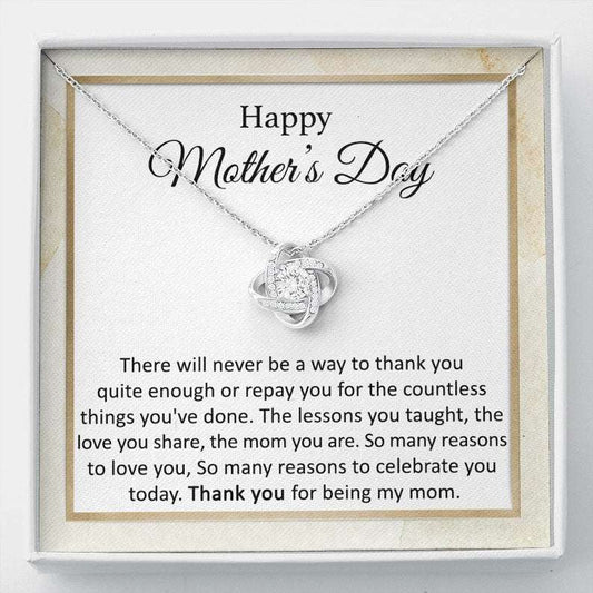 Mom Necklace, Mothers Day Necklace From Son Daughter Mothers Day Necklace Gift Thank You Mom Necklace Gift Heartfelt Message Sentimental Present Gifts For Daughter Rakva