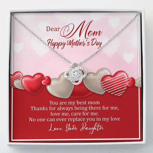 Mom Necklace, Mothers Day Necklace “ Thank You For Best Mom Gift Necklace From Daughter Gifts For Daughter Rakva