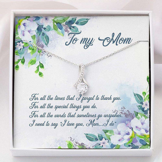Mom Necklace, Mothers Day Necklace To “ My Mom Thank To Mom Gift For Mom Gifts for Mother (Mom) Rakva