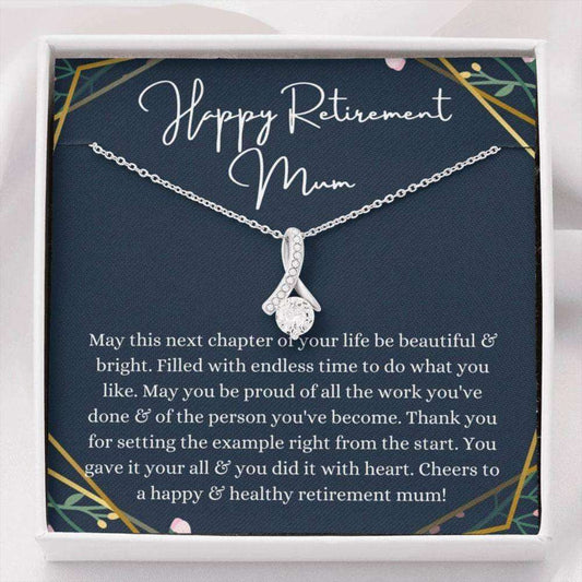 Mom Necklace, Mum Retirement Necklace Gift, Retirement Gift For Mum, Gift For Retiring Mother Gifts for Mother (Mom) Rakva