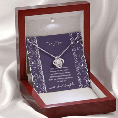 Mom Necklace “ Necklace For Mom “ Gift Necklace Message Card “ To Mom From Daughter Count On Thee “ Gifts For Daughter Rakva