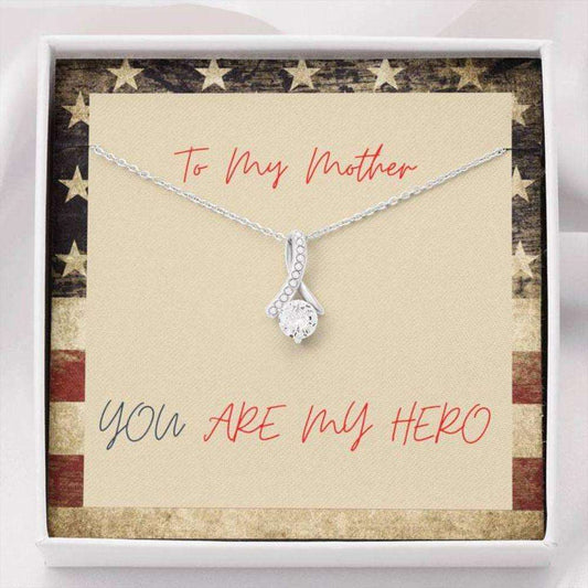 Mom Necklace “ Necklace For Mom “ Gift Necklace To Mom Hero Patriotic Necklace Gifts for Mother (Mom) Rakva