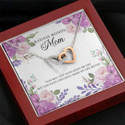 Mom Necklace “ Necklace For Mom “ Gift Necklace With Message Card Bonus Mom Step Mom Gifts for Mother (Mom) Rakva