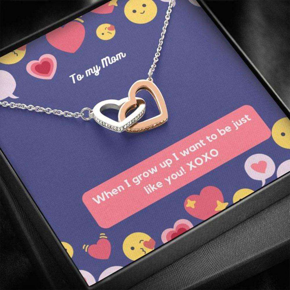 Mom Necklace “ Necklace For Mom “ Gift Necklace With Message Card To Mom From Kid Gifts for Mother (Mom) Rakva