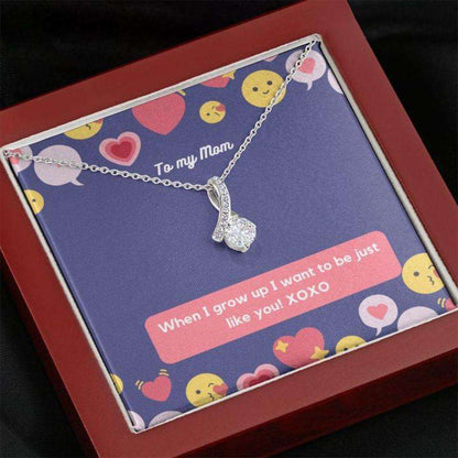 Mom Necklace “ Necklace For Mom “ Gift Necklace With Message Card To Mom From Kid The Gifts for Mother (Mom) Rakva