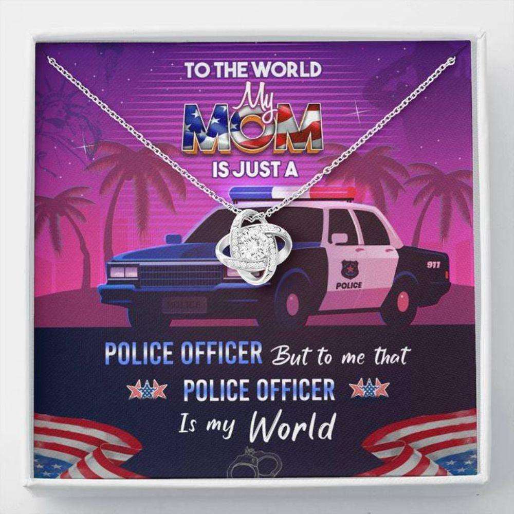 Mom Necklace “ Necklace For Mom “ Mom Is A Police Officer Gift Necklace Gifts for Mother (Mom) Rakva