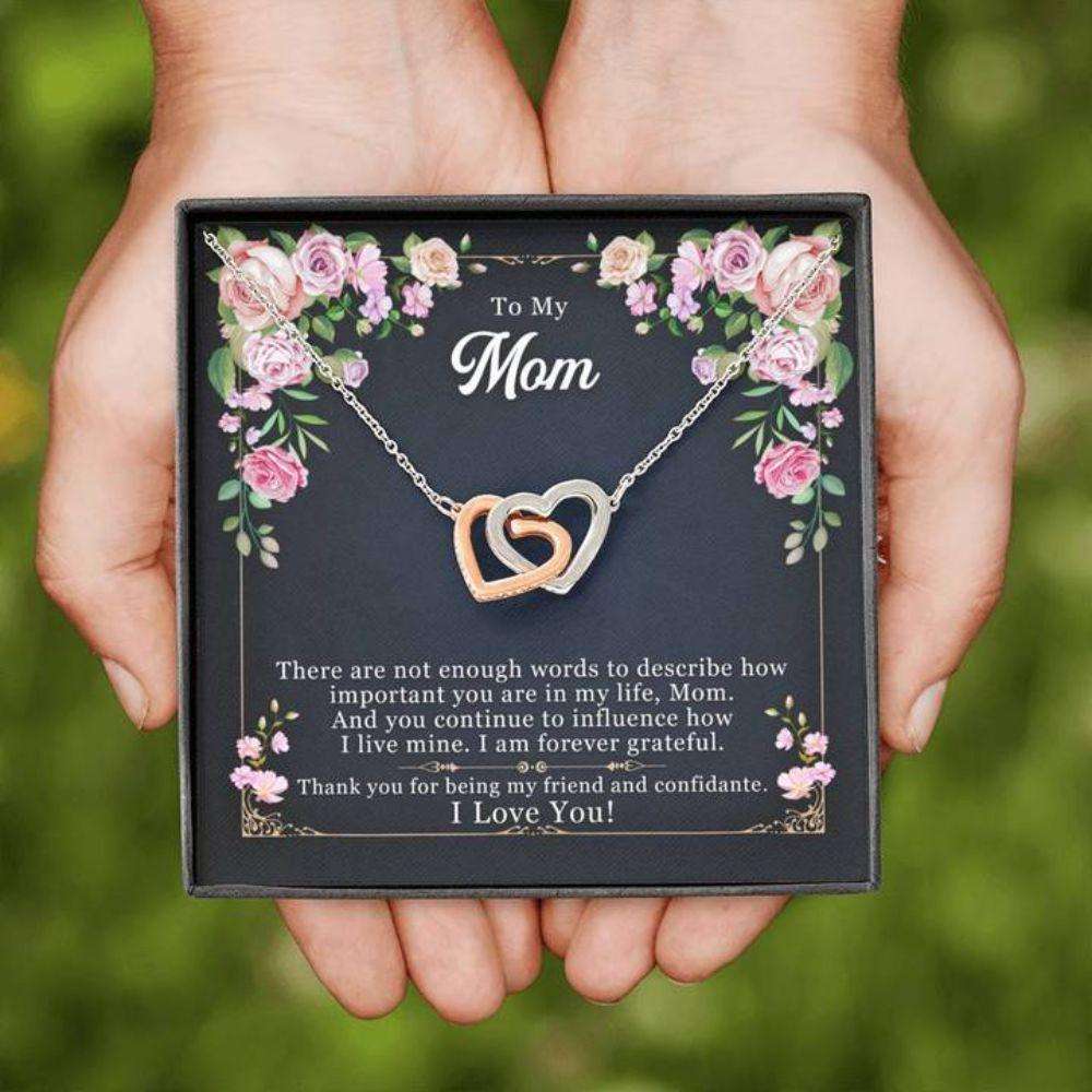 Mom Necklace “ Necklace For Mom “ There Are Not Enough Words To Mom Gifts for Mother (Mom) Rakva