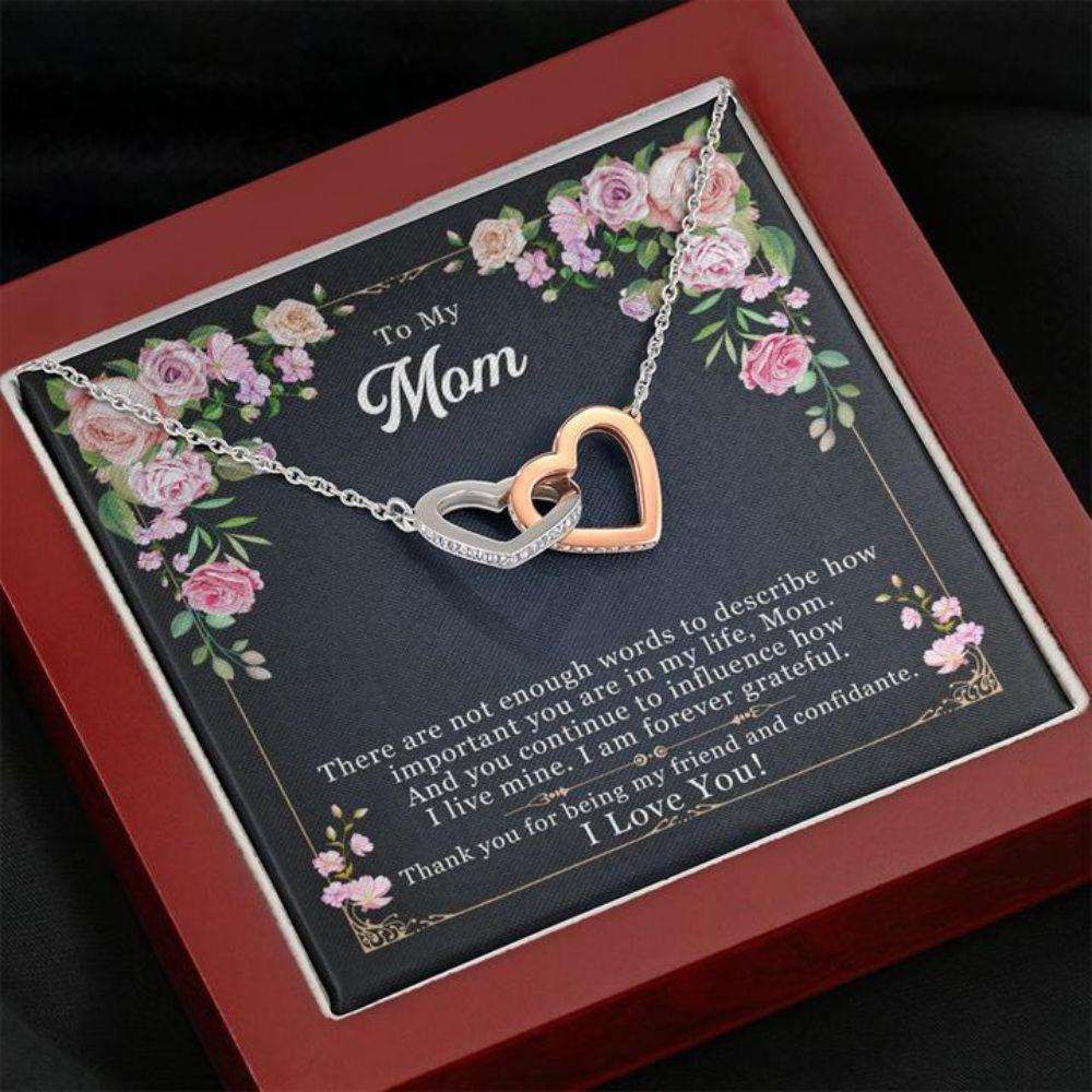 Mom Necklace “ Necklace For Mom “ There Are Not Enough Words To Mom Gifts for Mother (Mom) Rakva