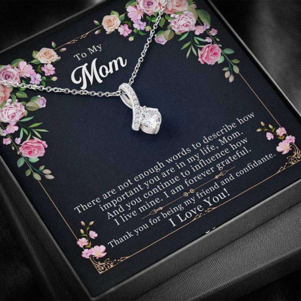 Mom Necklace “ Necklace For Mom “ There Are Not Enough Words To Mom The Inner Beauty Necklace Gifts for Mother (Mom) Rakva