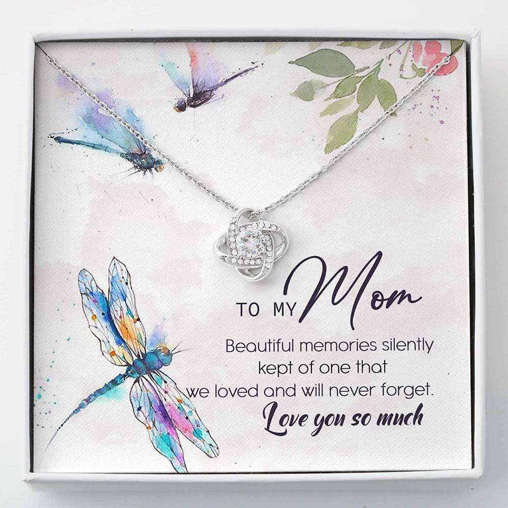 Mom Necklace, Necklace For Mom “ To My Mom Necklace Love Knot Necklace Gifts for Mother (Mom) Rakva