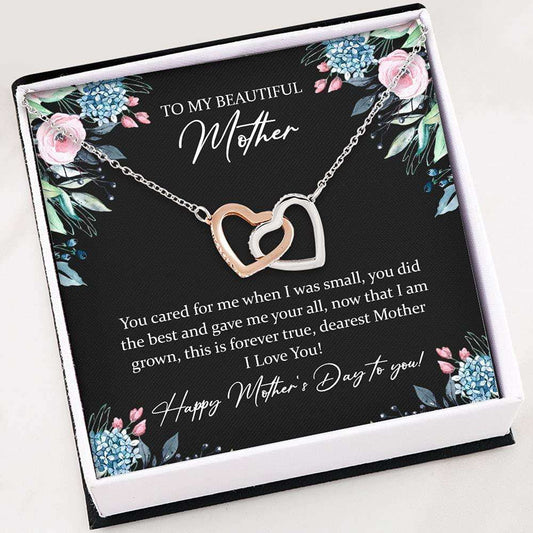 Mom Necklace, Necklace For Women Girl “ To My Beautiful Mother “ Necklace Gift For Mom Gifts for Mother (Mom) Rakva