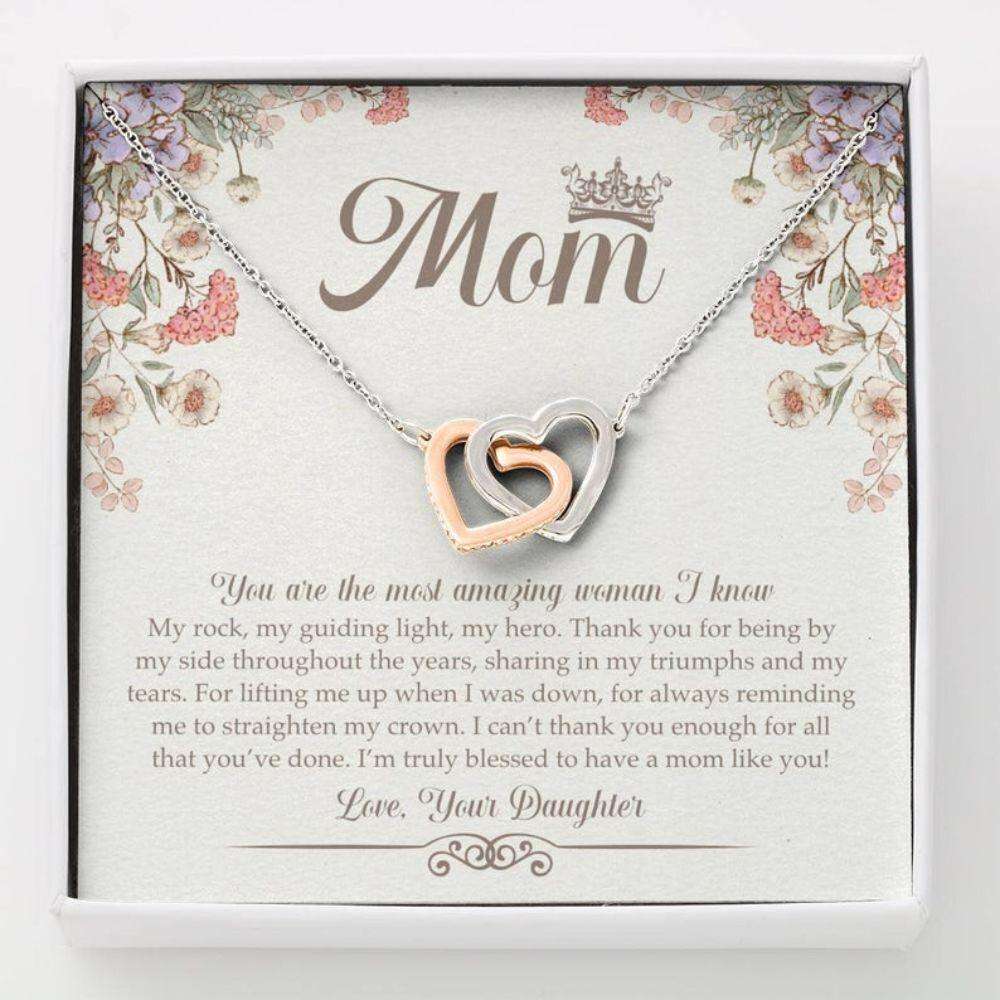 Mom Necklace, Necklace Gift For Mom For Mother’S Day, Gift From Daughter, Necklace For Mom Gifts For Daughter Rakva