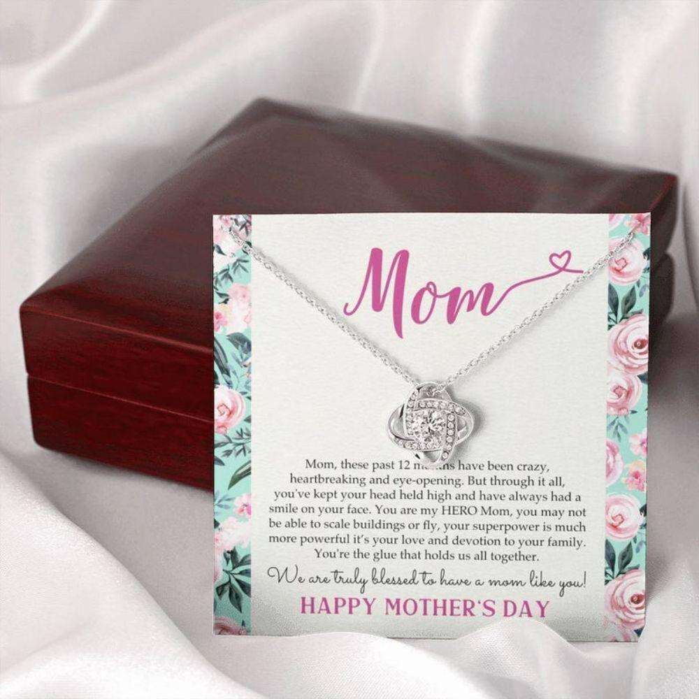 Mom Necklace, Necklace Gift For Mom For Mother’S Day “ Mom You Are My Hero, Present For Mom Gifts for Mother (Mom) Rakva