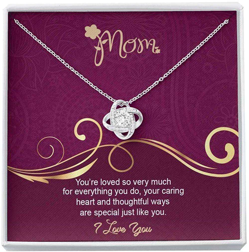 Mom Necklace, Necklace Gift For Mom, You Are Loved So Very Much Gifts for Mother (Mom) Rakva