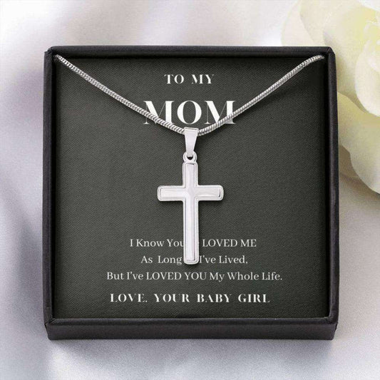 Mom Necklace, Necklace To My Mom, Love You My Whole Life, Mom’S Birthday Gift From Daughter Gifts For Daughter Rakva