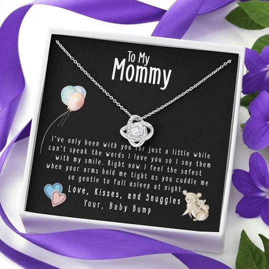 Mom Necklace, New Mom Baby Bump I Love You So I Say Them With My Smile Necklace Gift For Mom Gifts for Mother (Mom) Rakva