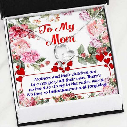 Mom Necklace, No Love So Instantaneous And Forgiving Forever Love Necklace For Mom Gifts for Mother (Mom) Rakva