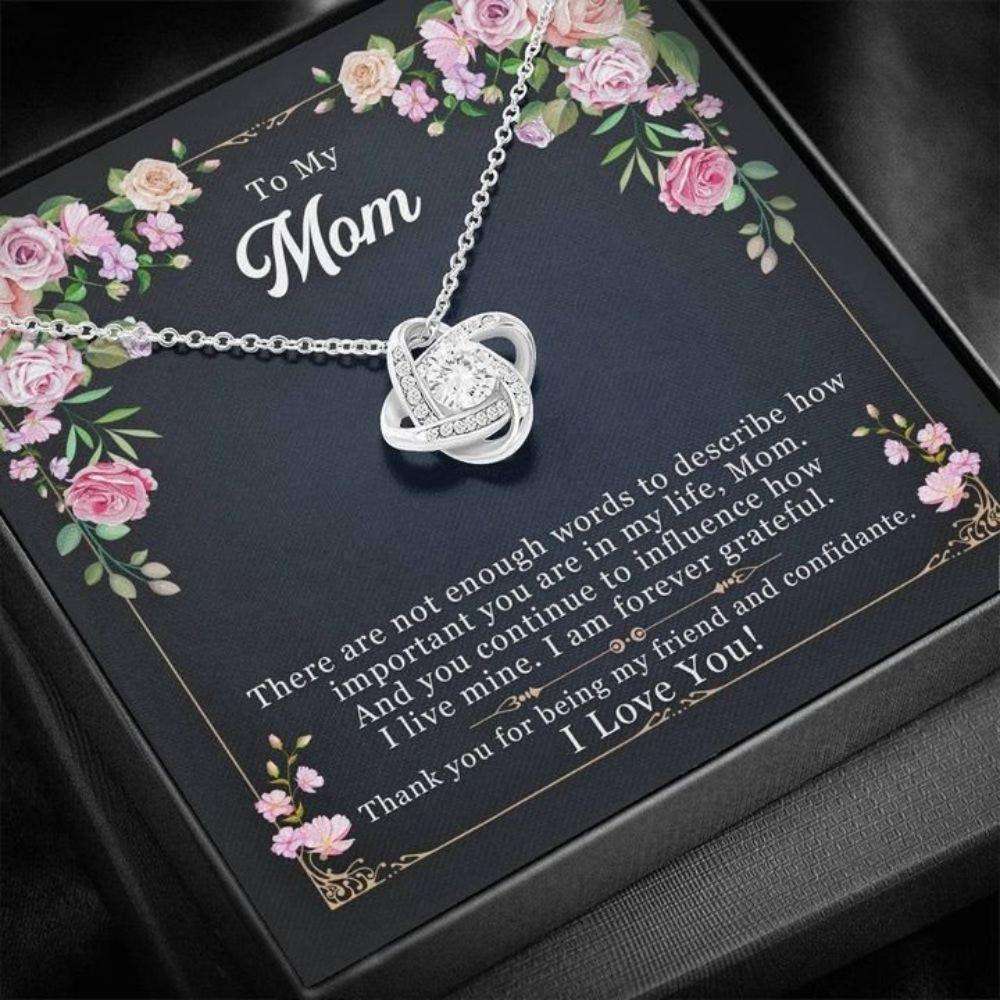 Mom Necklace, Personalized Gift To My Mom, Thank You For Being My Friend And Confidante, Gift For Mom, Mother’S Day Necklace Gift Gifts for Mother (Mom) Rakva