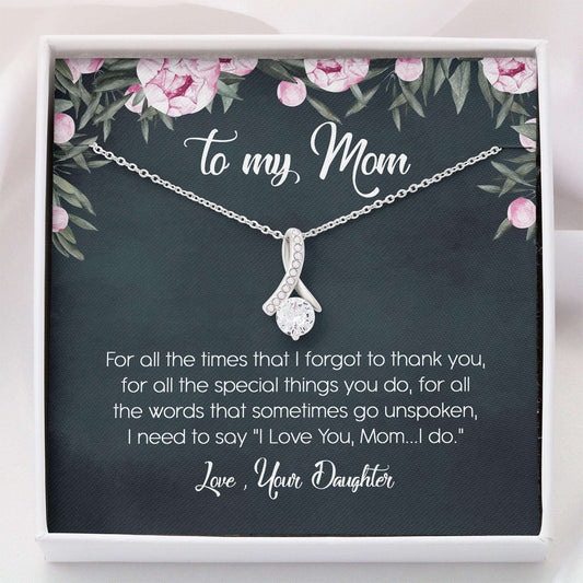 Mom Necklace, Personalized Necklace For Mom “ To My Mom Gift Thank To Mom Mother Day Necklace “ Alluring Gifts for Mother (Mom) Rakva