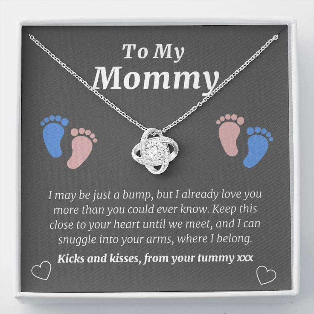 Mom Necklace, Personalized Necklace New Mummy Gift, Gift For Mom To Be, Baby Bump, New Mum, First Time Mum, Pregnancy Custom Name Gifts For Mom To Be (Future Mom) Rakva