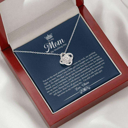 Mom Necklace, Personalized Necklace To My Mom On My Wedding Day “ Gift For Mother Of The Bride Custom Name Gifts for Mother (Mom) Rakva