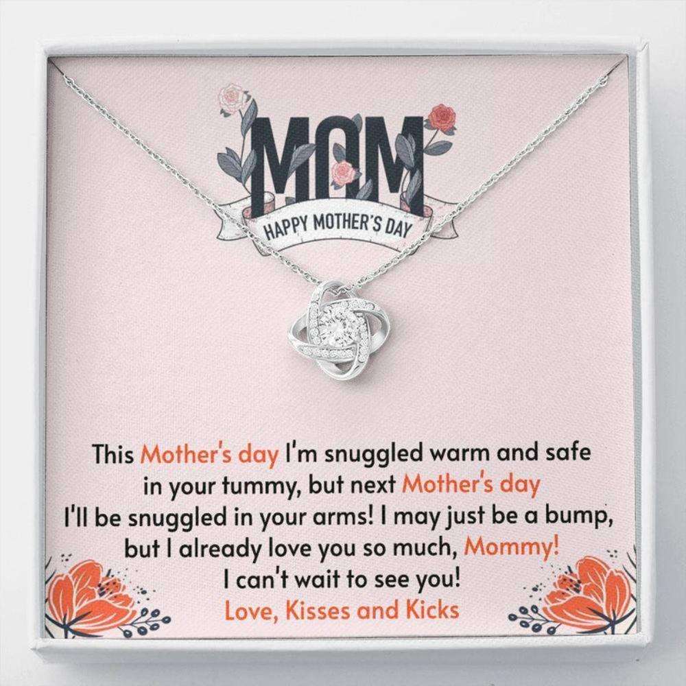 Mom Necklace, Pregnancy Gift For Mom To Be, First Time Mom Necklace, First Mother’S Day Gift For Expecting Moms Gifts For Mom To Be (Future Mom) Rakva