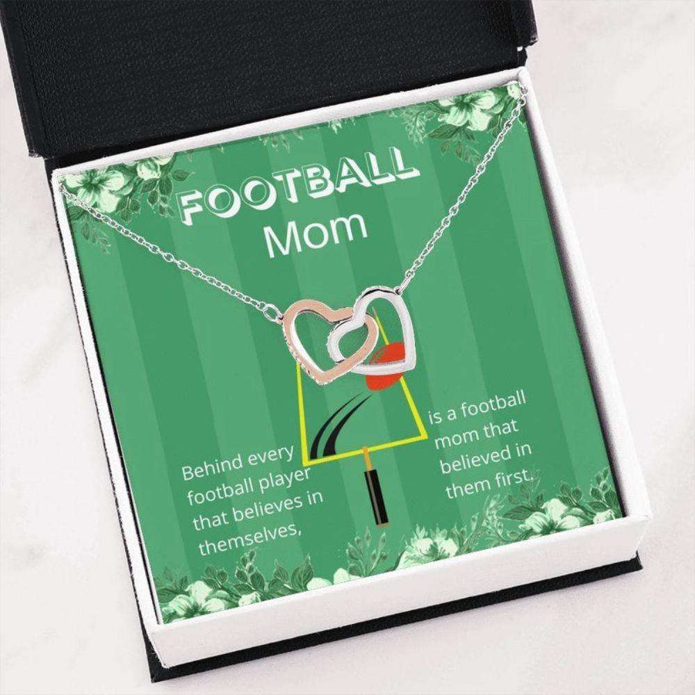 Mom Necklace, Proud Football Mom Necklace “ Gift For Football Lover “ World’S Best Mama “ Mom Birthday Gift Gifts for Mother (Mom) Rakva