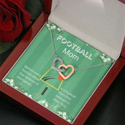 Mom Necklace, Proud Football Mom Necklace “ Gift For Football Lover “ World’S Best Mama “ Mom Birthday Gift Gifts for Mother (Mom) Rakva