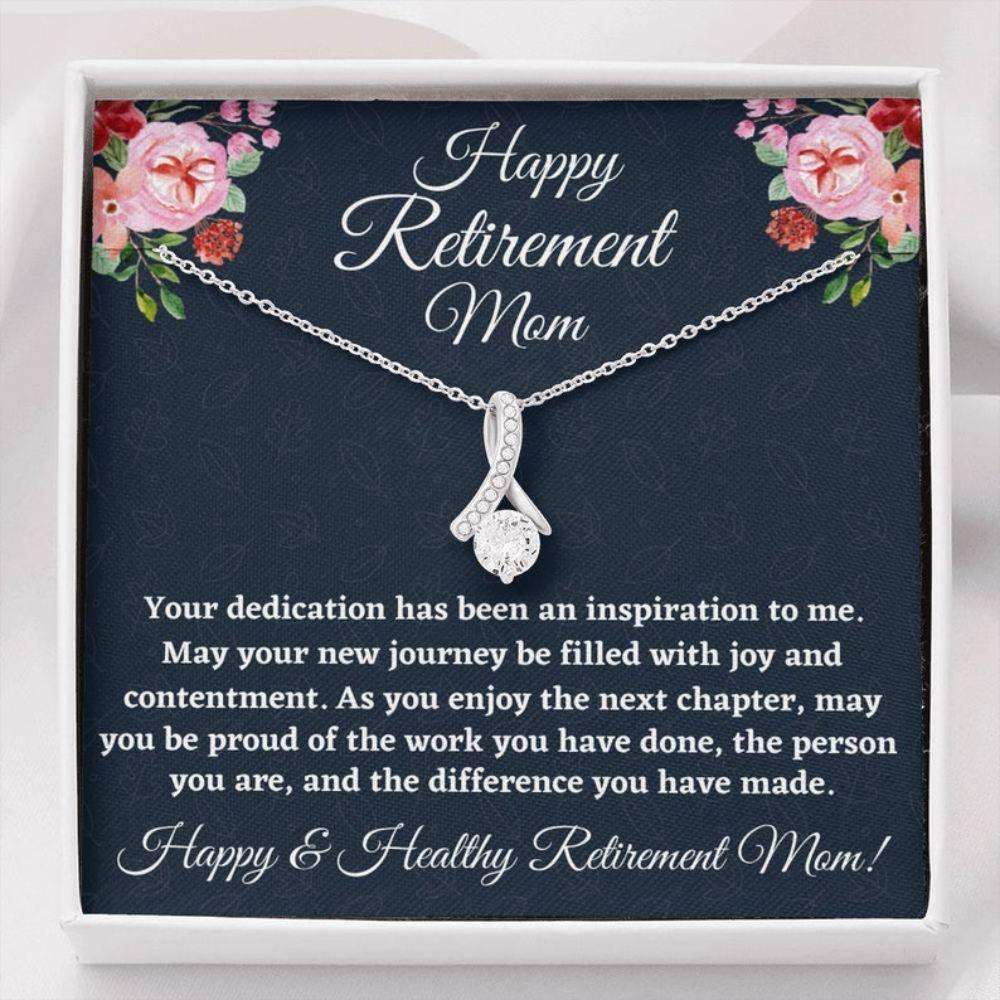 Mom Necklace, Retirement Gifts For Mom Necklace, Happy Retirement Gifts For Retiring Mother, Mom Retirement Gift Gifts for Mother (Mom) Rakva