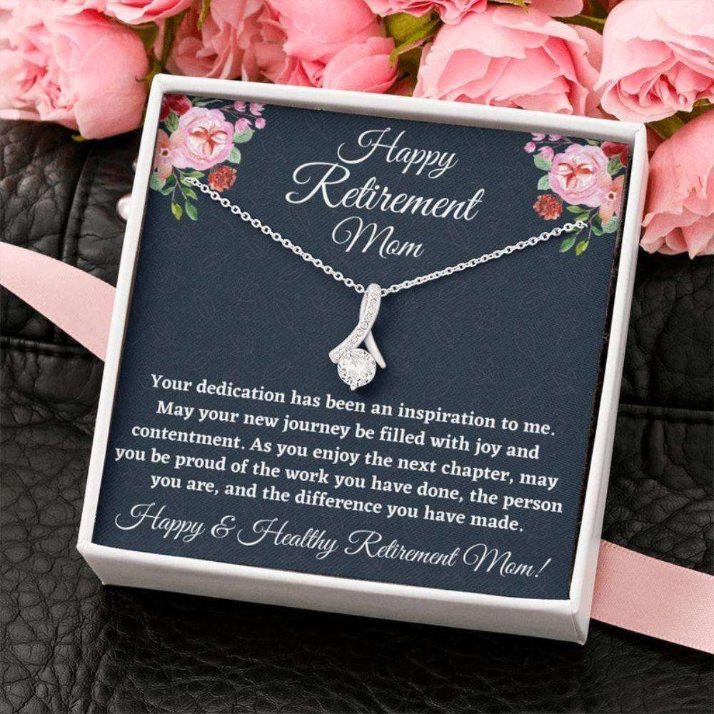 Mom Necklace, Retirement Gifts For Mom Necklace, Happy Retirement Gifts For Retiring Mother, Mom Retirement Gift Gifts for Mother (Mom) Rakva