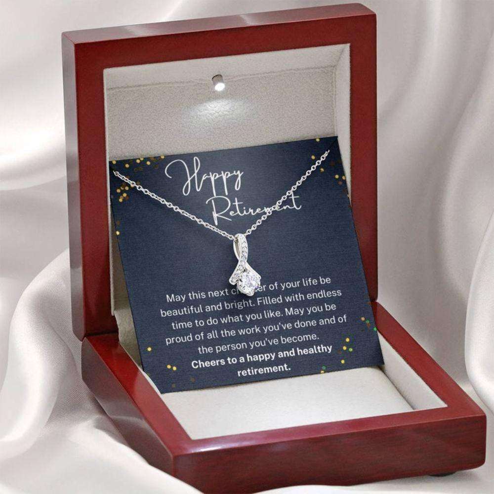 Mom Necklace, Retirement Gifts For Women, Retirement Necklace For Colleagues, Leave Job, Gift From Coworkers Gifts For Friend Rakva