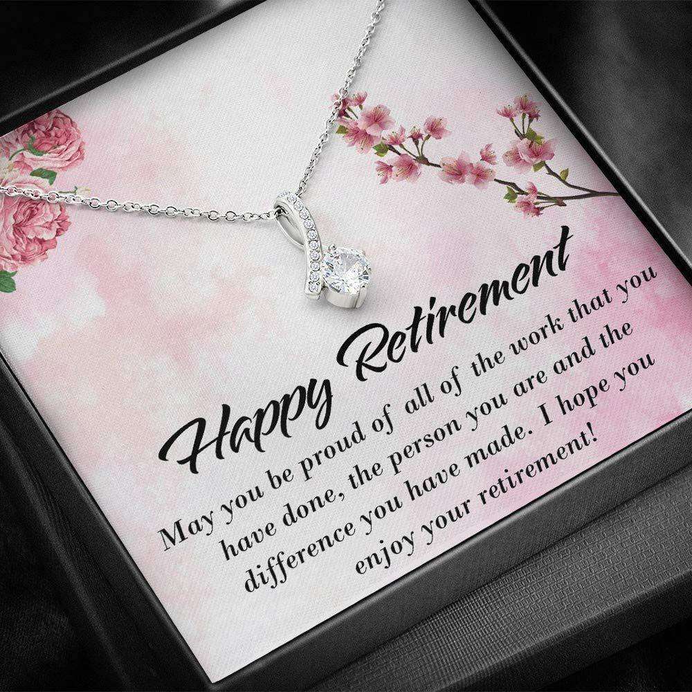 Mom Necklace, Retirement Necklace “ Retirement Gift For Women Necklace With Gift Box For Birthday Christmas Gifts for Mother (Mom) Rakva