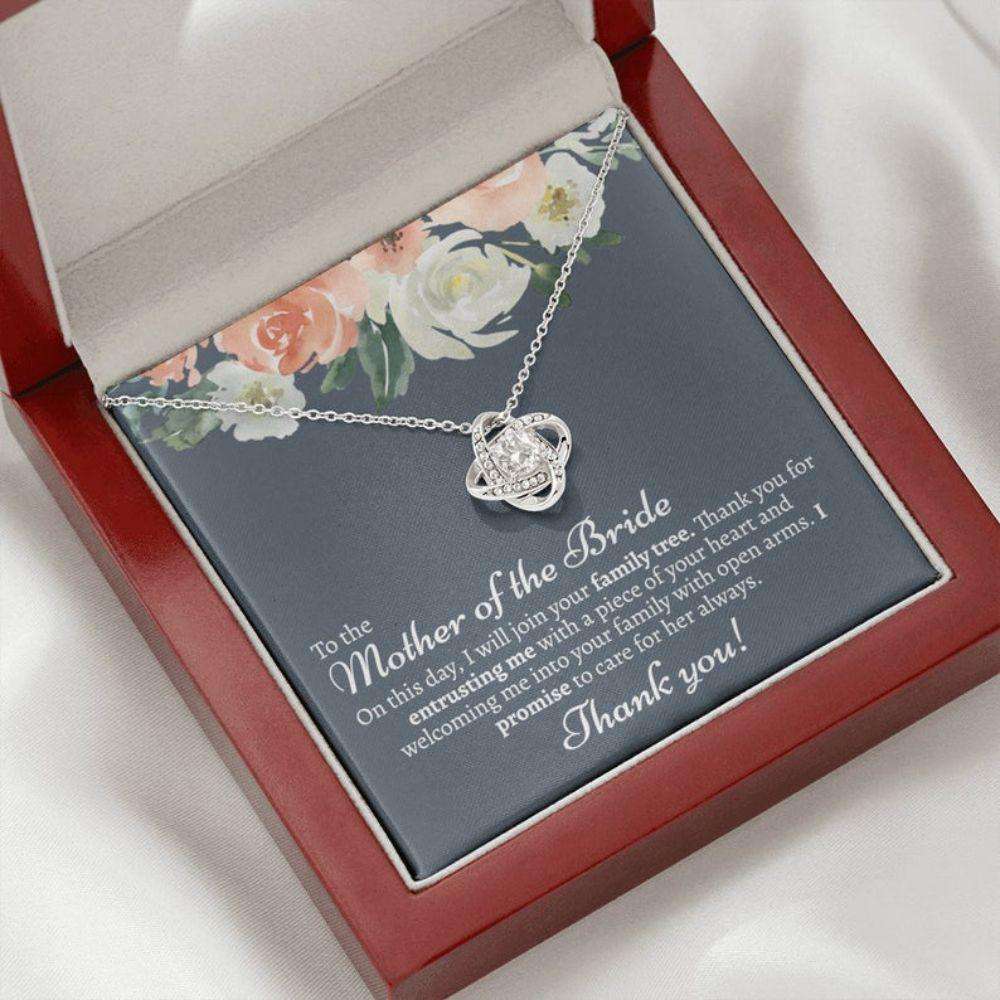 Mom Necklace, Sentimental Mother Of The Bride Necklace Gift From Groom, Mother-In-Law Wedding Gifts for Mother (Mom) Rakva