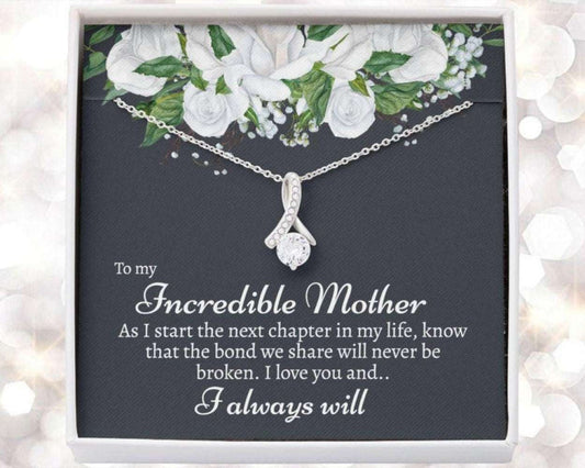 Mom Necklace, Sentimental Mother Of The Bride Necklace Gift, Gift From Bride To Mom Gifts for Mother (Mom) Rakva