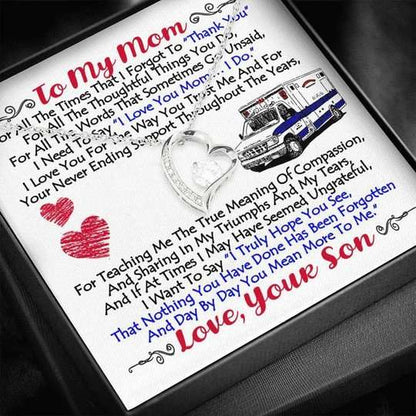 Mom Necklace, Son Gift For Mom Forever Love Necklace I Truly Hope You See Gifts for Mother (Mom) Rakva