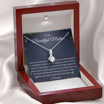 Mom Necklace, Son To Mother On Wedding Day Necklace, Mother Of The Groom Gift From Groom Gifts for Mother (Mom) Rakva