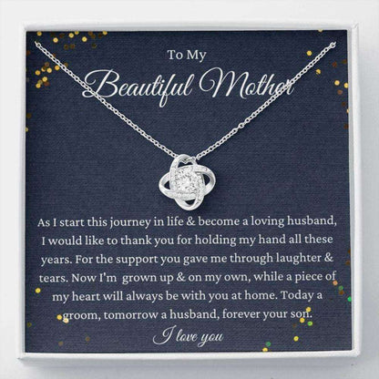 Mom Necklace, Son To Mother On Wedding Day Necklace, Mother Of The Groom Gift From Groom Gifts for Mother (Mom) Rakva