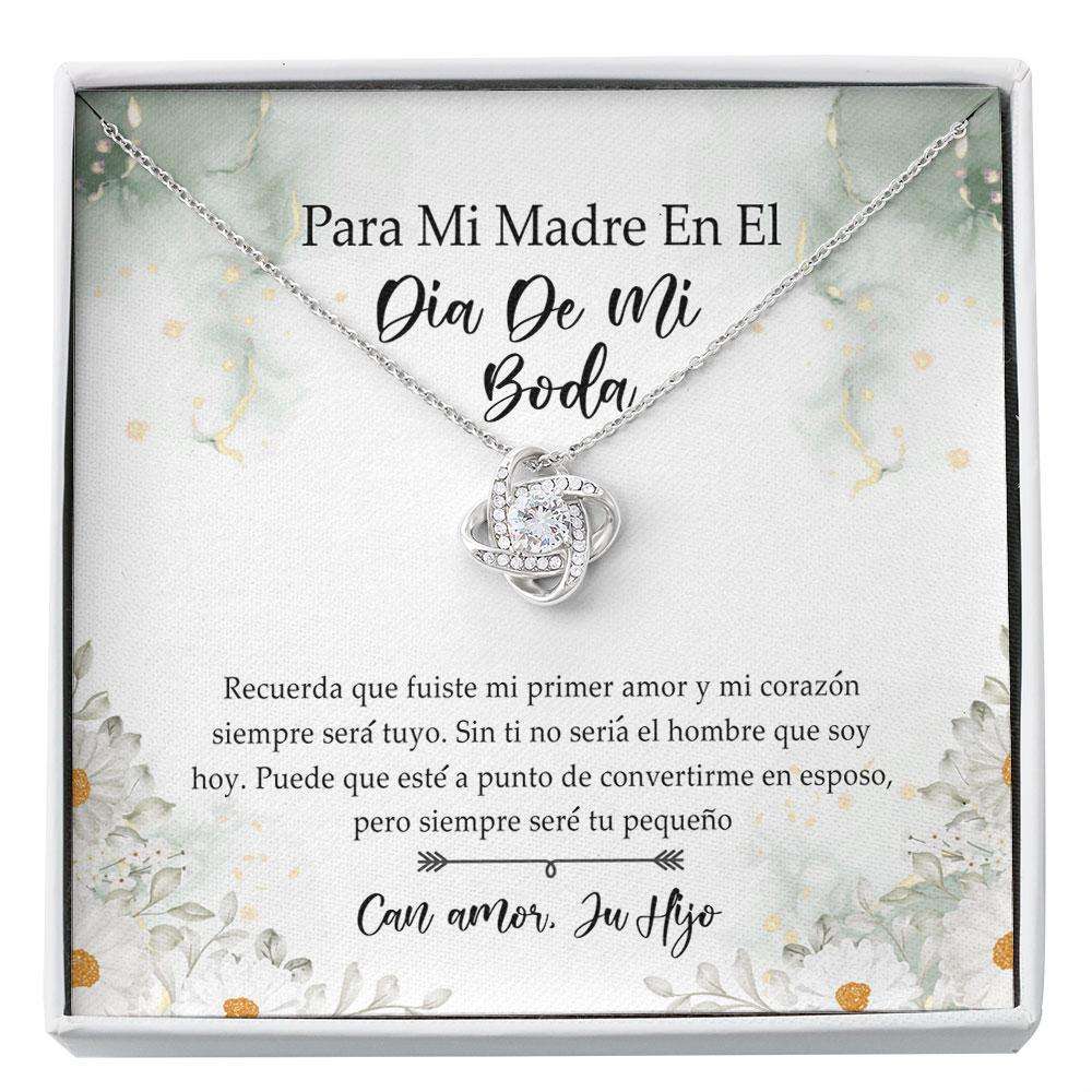 Mom Necklace Spanish, Collar Madre Del Novio Groom’S Mom Gift Latina Mother Of Groom Necklace Wedding Parent Gift Custom Necklace Gifts for Mother (Mom) Rakva