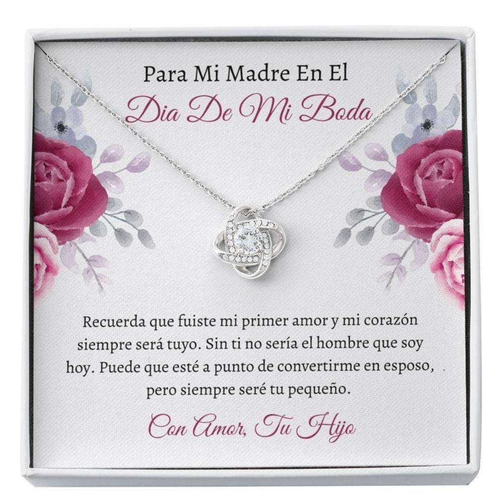 Mom Necklace Spanish, Collar Madre Del Novio “ Groom’S Mom Gift “ Latina Mother Of Groom Necklace “ Wedding Parent Gift Gifts for Mother (Mom) Rakva