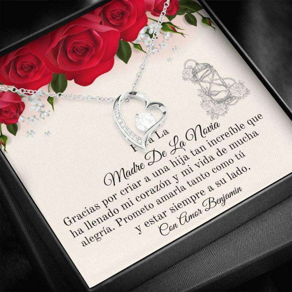 Mom Necklace, Spanish Mom Bride & Groom Gift “ Latina Mom Wedding Necklace “ Suegra Boda Gift “ Joyas Novia Madre “ Collar Boda Madre Gifts for Mother (Mom) Rakva