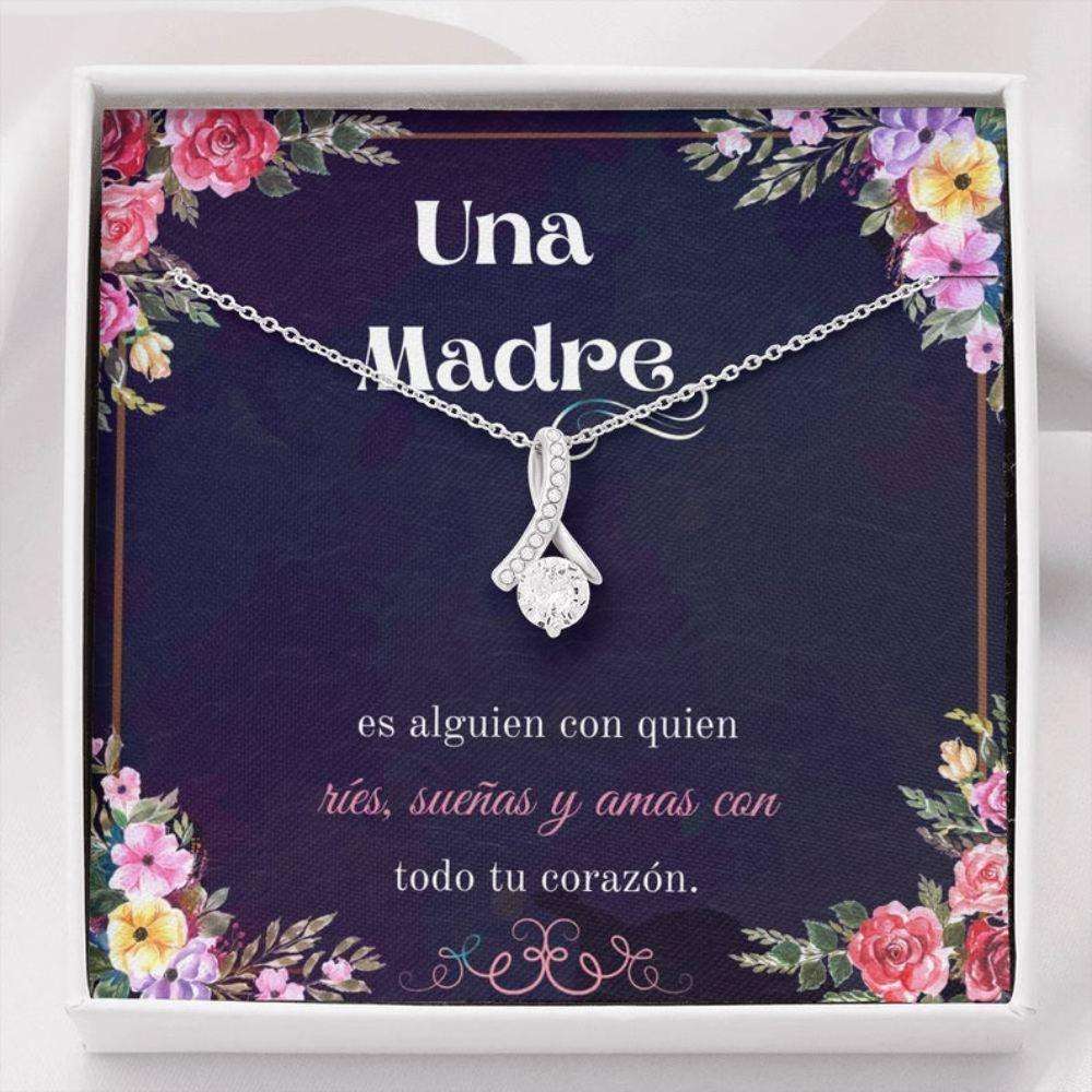 Mom Necklace, Spanish Mom Gift Necklace “ Joyas Collar Para Madre “ Spanish Sayings “ Dia De La Madre Regalo Gifts for Mother (Mom) Rakva