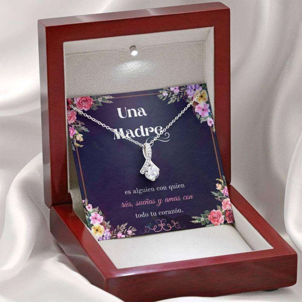 Mom Necklace, Spanish Mom Gift Necklace “ Joyas Collar Para Madre “ Spanish Sayings “ Dia De La Madre Regalo Gifts for Mother (Mom) Rakva