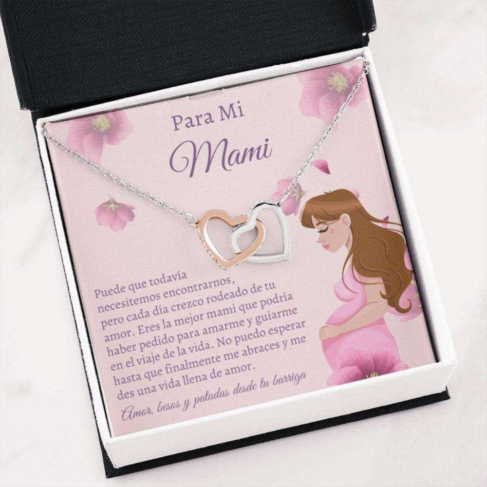 Mom Necklace, Spanish New Mom Gift “ Collar Para Nueva Madre “ New Baby Card “ Heart Necklace “ Joyas Para Madre Gifts for Mother (Mom) Rakva