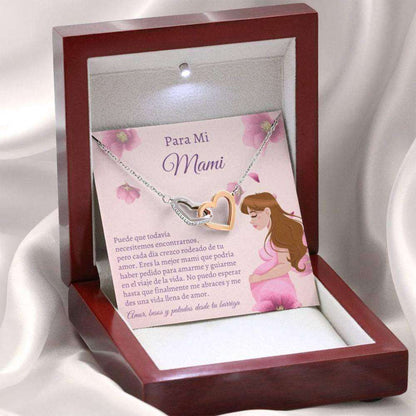 Mom Necklace, Spanish New Mom Gift “ Collar Para Nueva Madre “ New Baby Card “ Heart Necklace “ Joyas Para Madre Gifts for Mother (Mom) Rakva