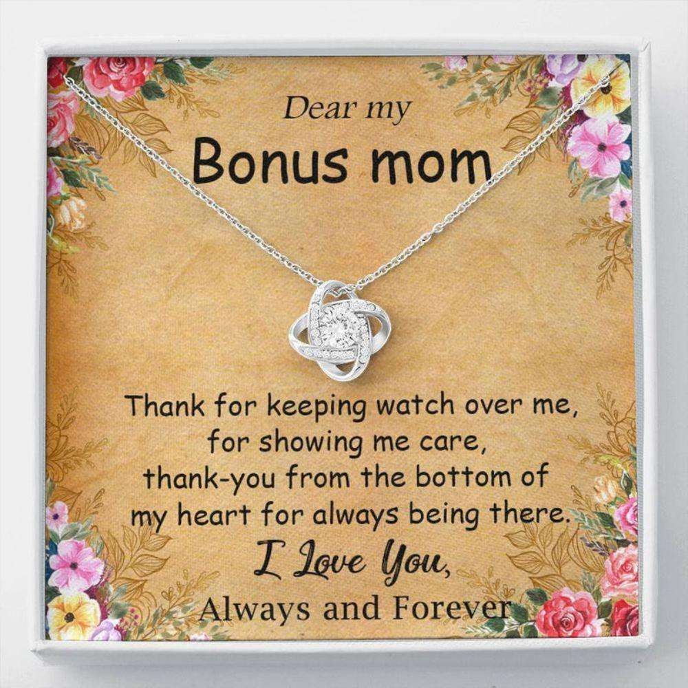 Mom Necklace, Stepmom Necklace, Bonus Mom Gift Necklace, Mother’S Day Gift For Other Mom, Step Mom, Mother-In-Law Gifts for Mother (Mom) Rakva